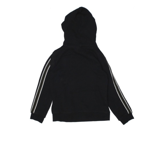DEX Hooded black pullover sweatshirt arm piping medium - Picture 6 of 7